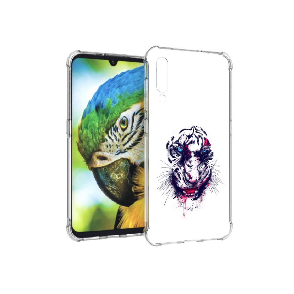 

Чехол MyPads Tocco для Xiaomi Mi 9 безумный тигр (PT126035.255.228), Прозрачный, Tocco