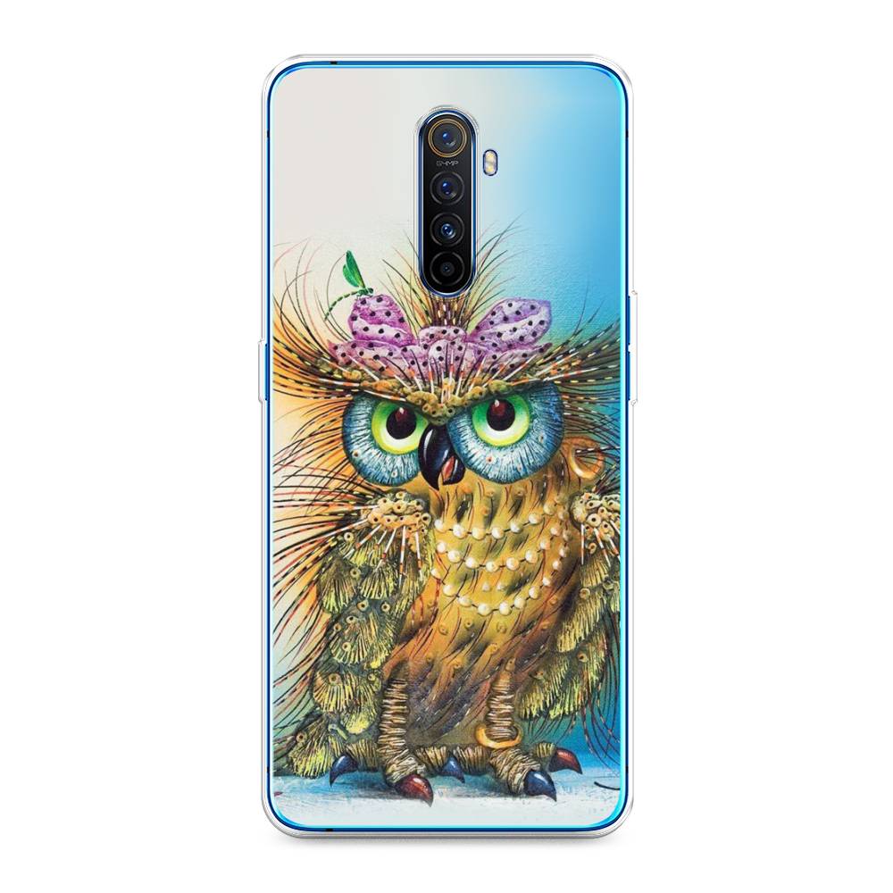 

Чехол на Realme X2 Pro "Модная сова", Коричневый;голубой, 251750-1