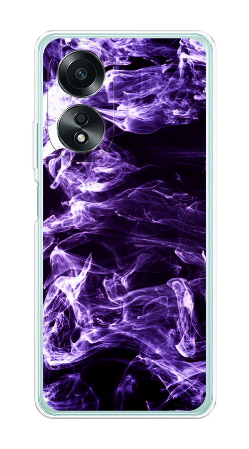 

Чехол на Oppo A58 4G "Фиолетовый дым", Фиолетовый;белый;черный, 2514950-1