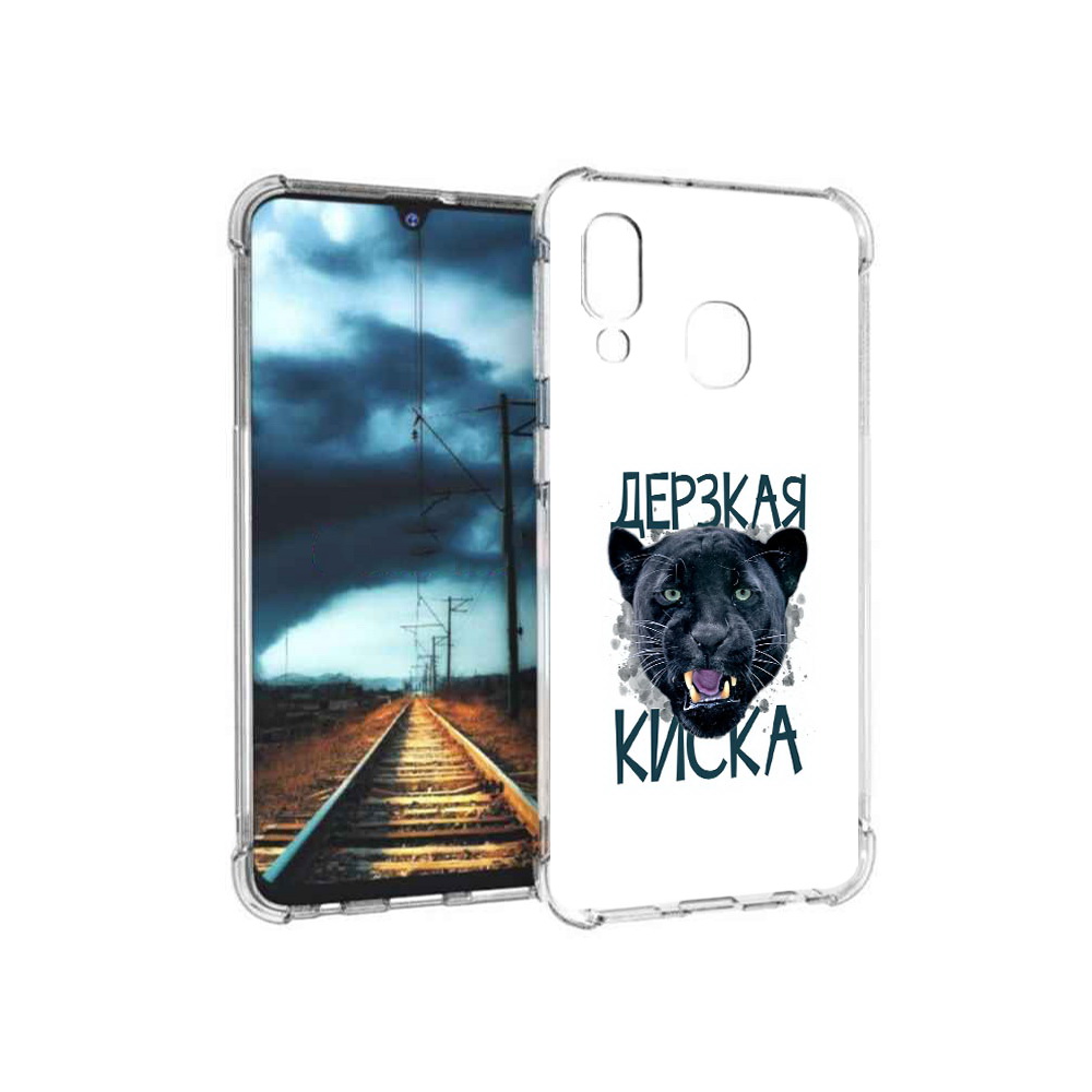 

Чехол MyPads Tocco для Samsung Galaxy A40 дерзкая киска (PT128655.504.319), Прозрачный, Tocco