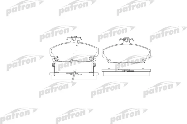 

Колодки тормозные дисковые передн LANDROVER FREELANDER 07.97 09.00 PATRON PBP1291