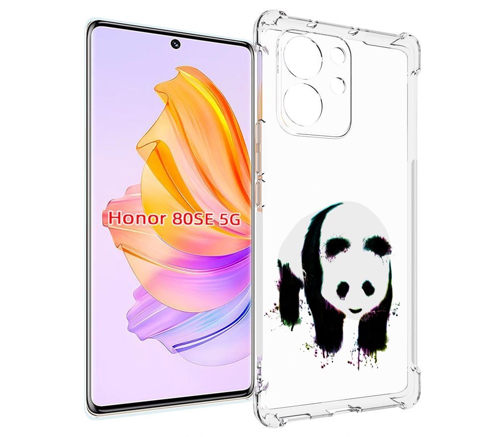 

Чехол MyPads панда в акварели для Honor 80 SE, Прозрачный, Tocco