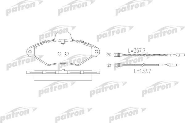 

Тормозные колодки PATRON дисковые PBP874