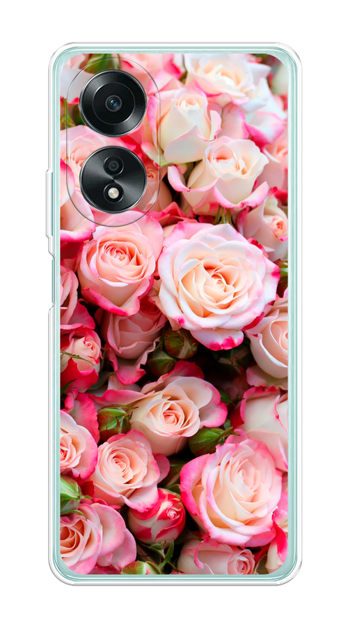 

Чехол на Oppo A58 4G "Много роз", Розовый, 2514950-1