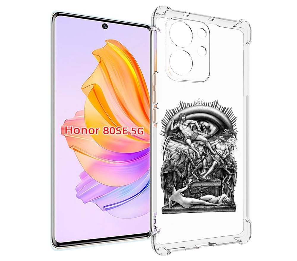 

Чехол MyPads оракул черно белый для Honor 80 SE, Прозрачный, Tocco