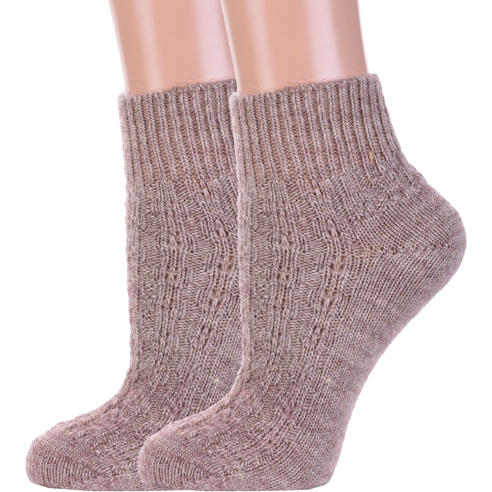 Комплект носков женских Rusocks 2-Ж-23801 бежевых 23-25, 2 пары