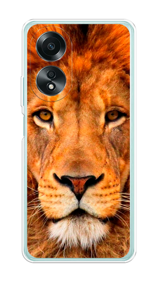 

Чехол на Oppo A58 4G "Благородный лев", Оранжевый, 2514950-1