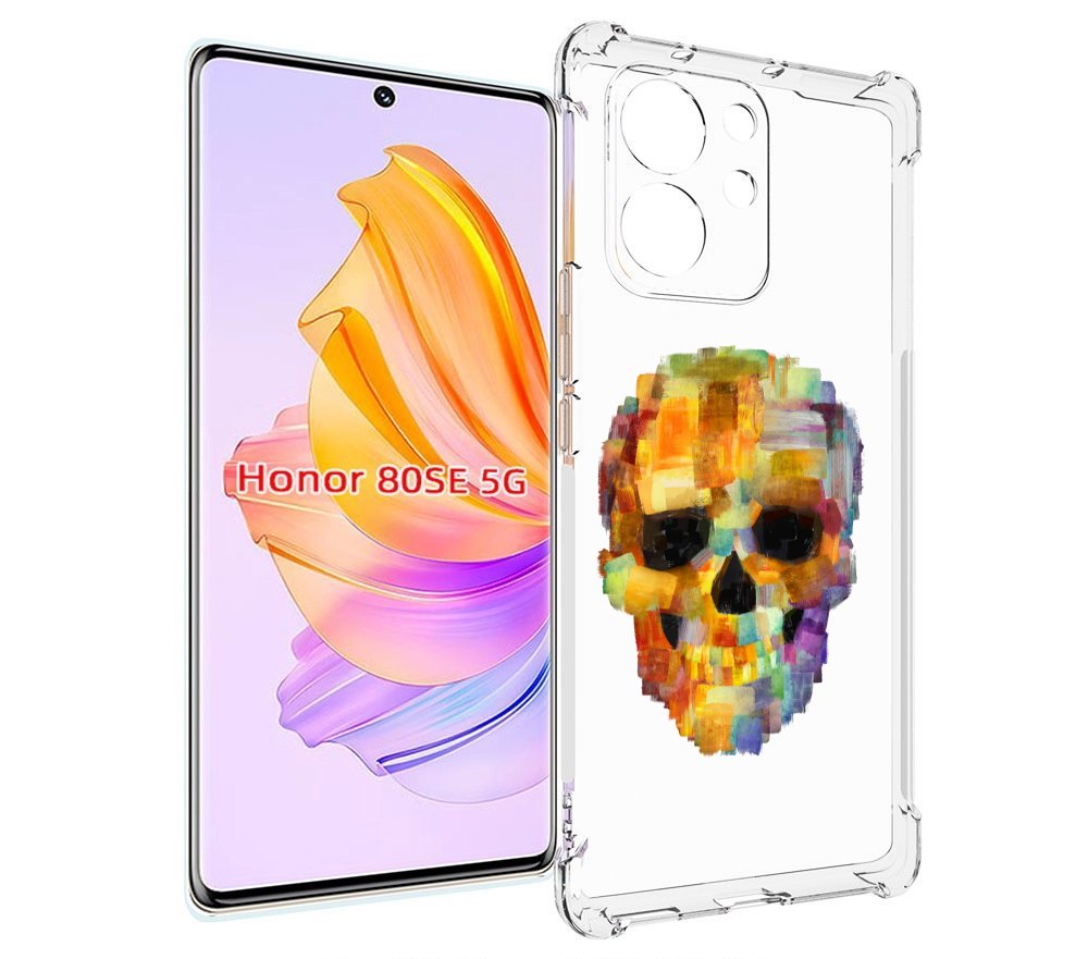 

Чехол MyPads нарисованный череп для Honor 80 SE, Прозрачный, Tocco