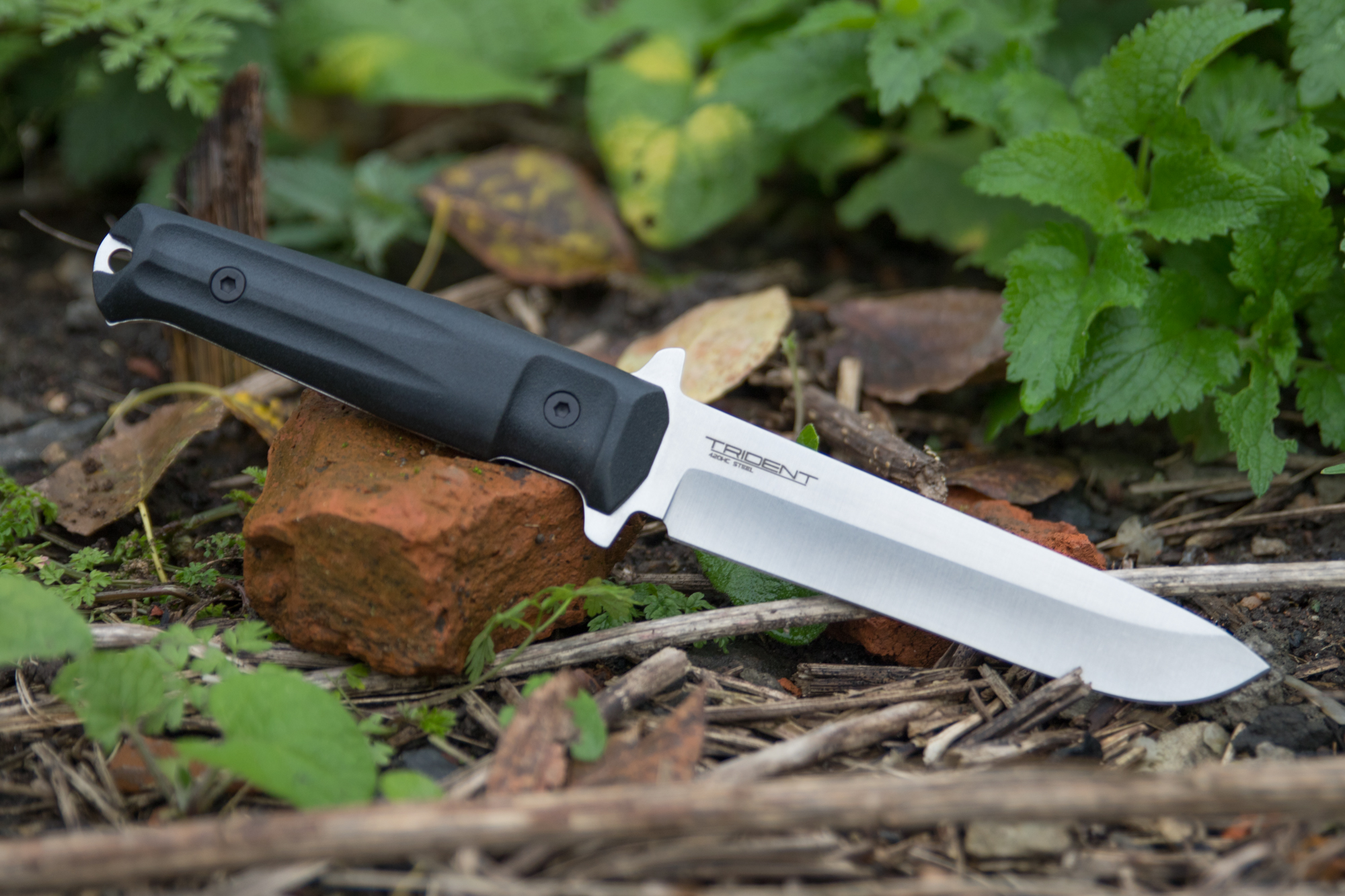 

Тактический нож Kizlyar Supreme Trident в стали 420HC Lite, Серебристый;черный, Tactical Lite