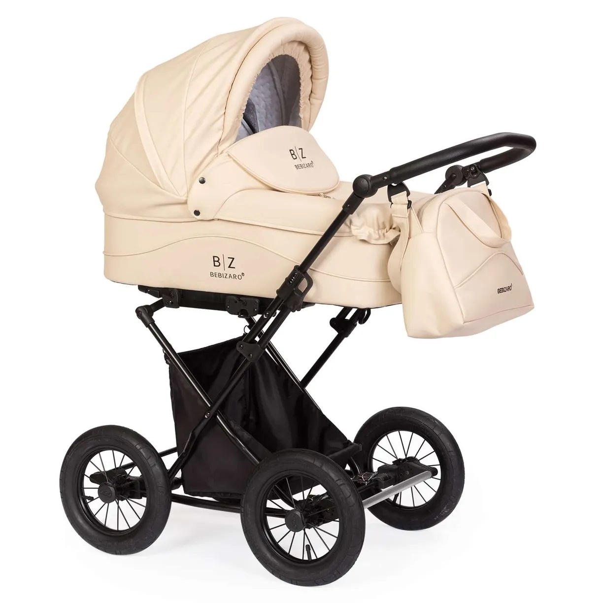 Детская коляска-люлька BEBIZARO CLASSIC CREAM