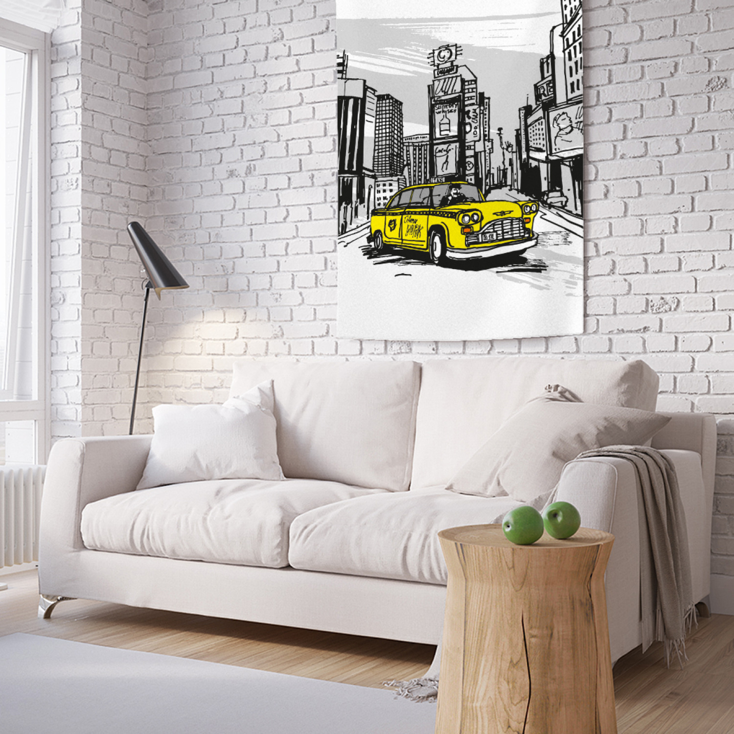 

Вертикальное фотопанно на стену JoyArty Желтая машина 100x150 см, Желтая машина