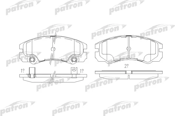 

Колодки тормозные дисковые передн OPEL: FRONTERA B 98- PATRON PBP1511