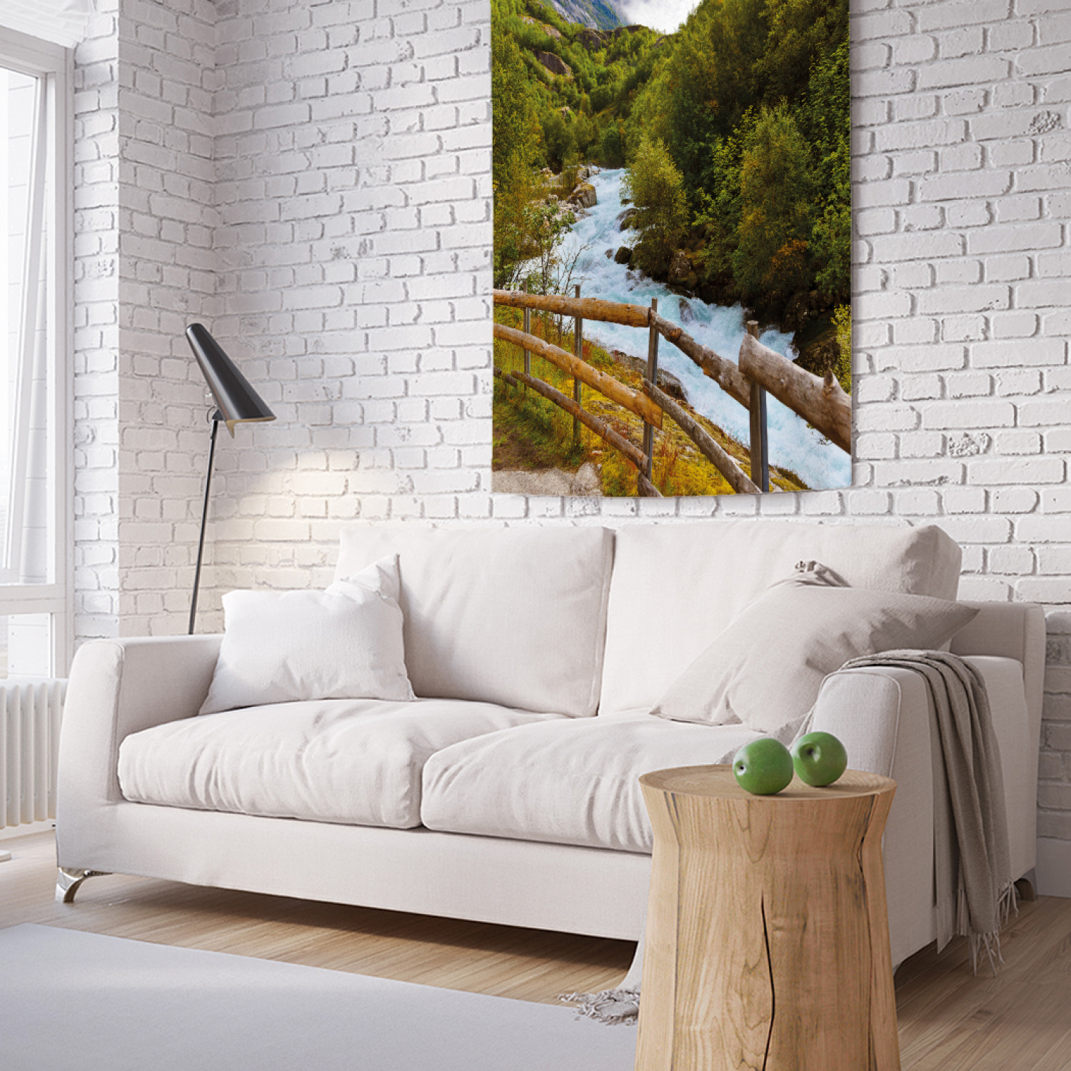 

Вертикальное фотопанно на стену JoyArty Дорога над рекой 100x150 см, Дорога над рекой