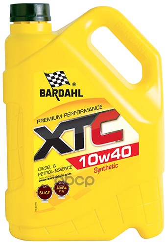 Моторное масло BARDAHL XTC SL/CF синтетическое 10W40 4л
