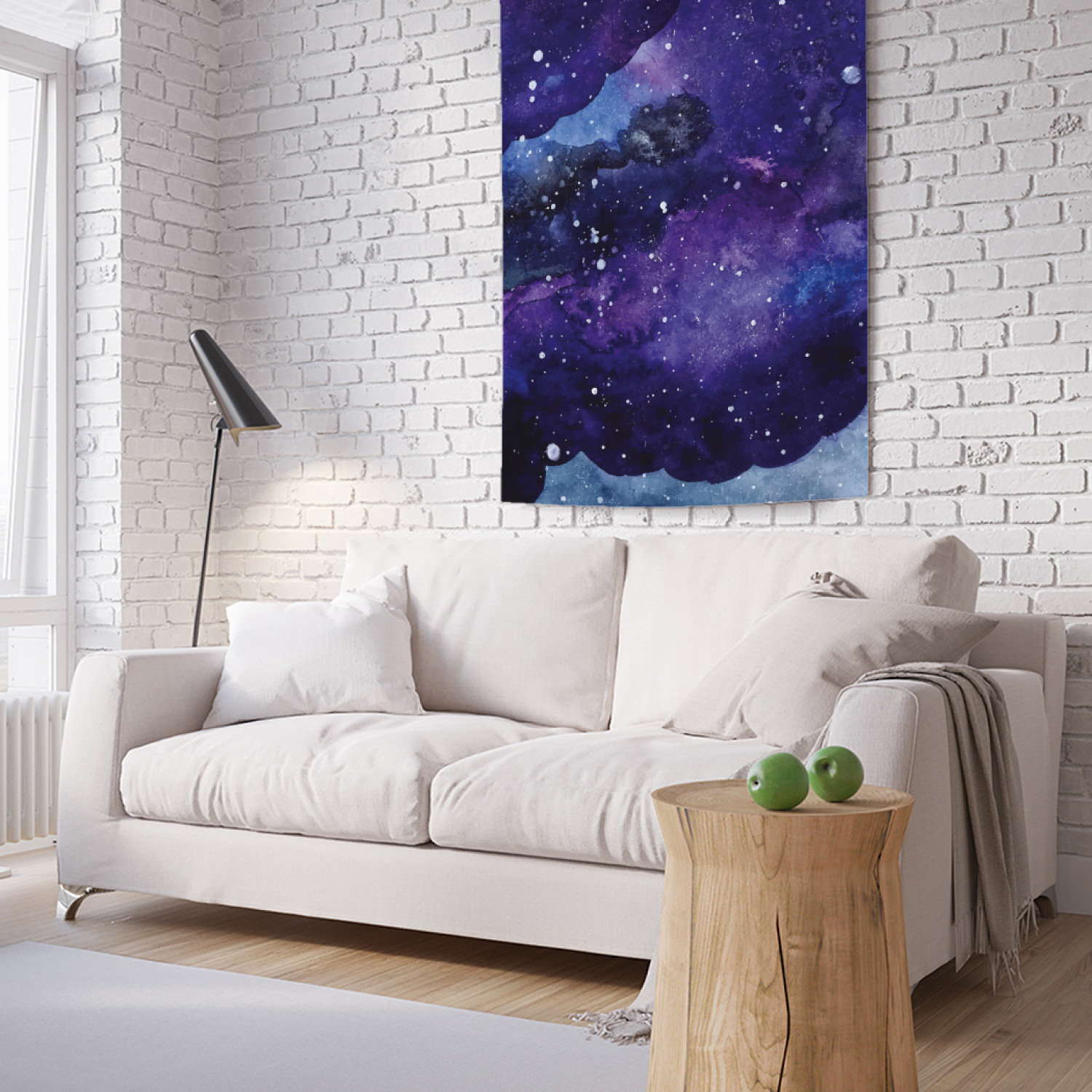 

Вертикальное фотопанно на стену JoyArty Акварельный космос 100x150 см, Акварельный космос