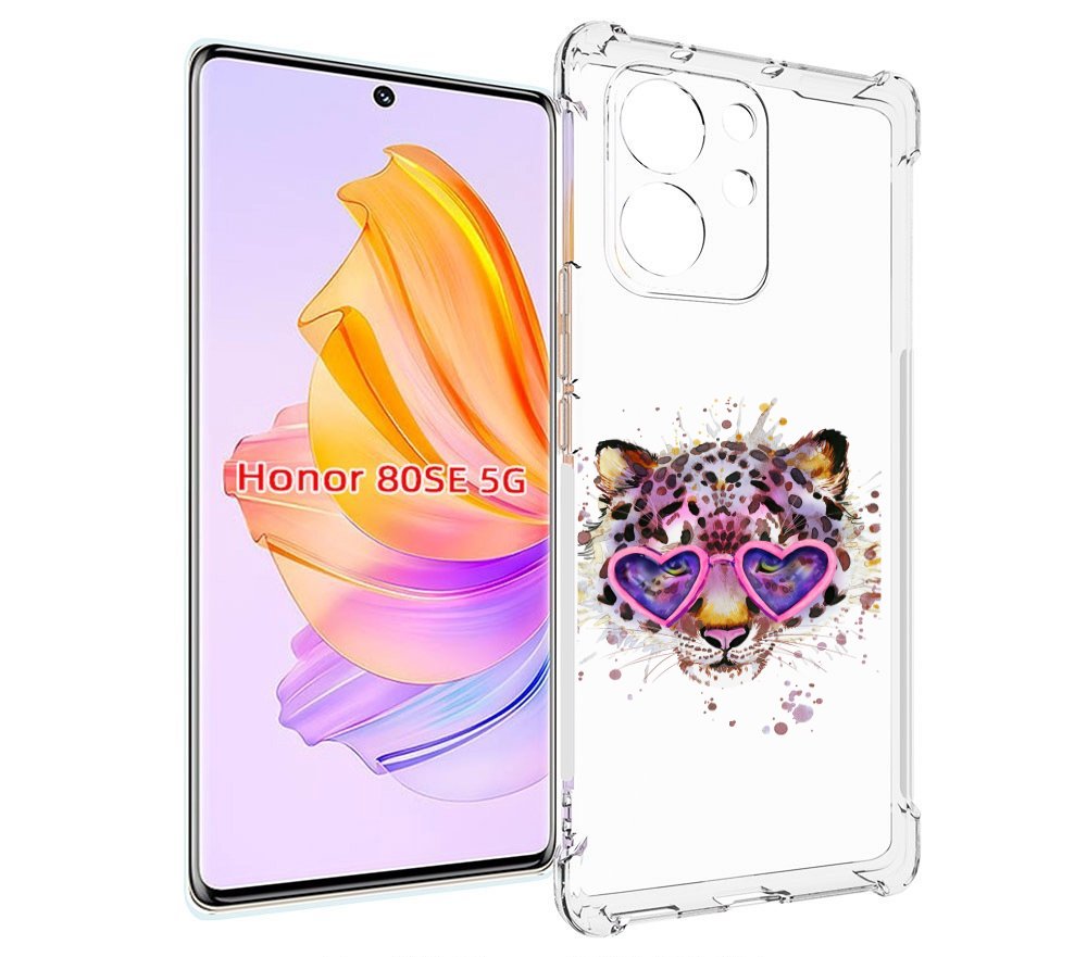 

Чехол MyPads модный леопард для Honor 80 SE, Прозрачный, Tocco