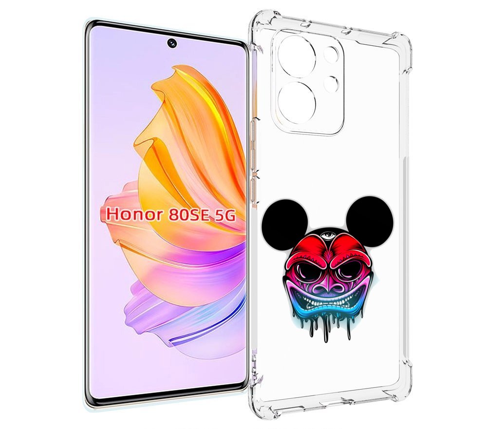 

Чехол MyPads микки в маске для Honor 80 SE, Прозрачный, Tocco