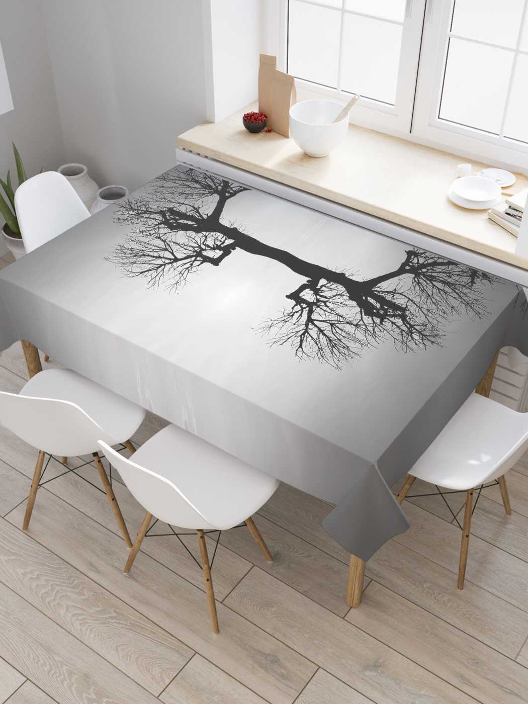 

Скатерть прямоугольная JoyArty "Невозможная иллюзия" из оксфорда, 180x145 см, Серый, Невозможная иллюзия