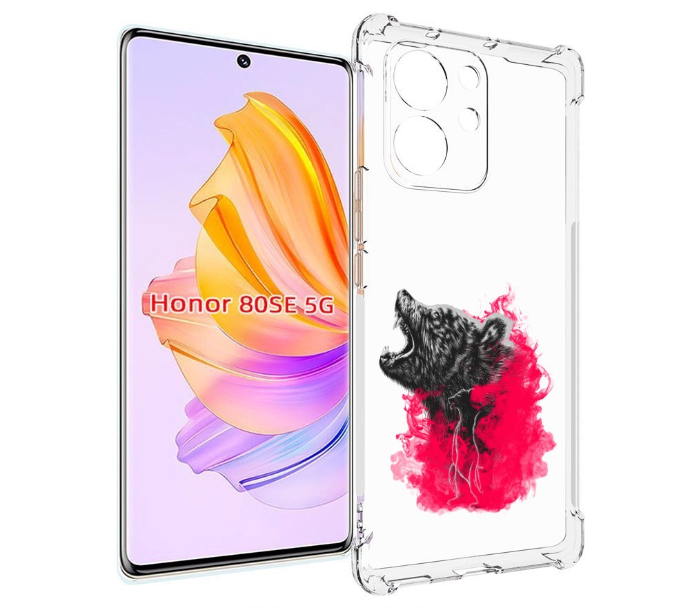 

Чехол MyPads медведь в дымке для Honor 80 SE, Прозрачный, Tocco