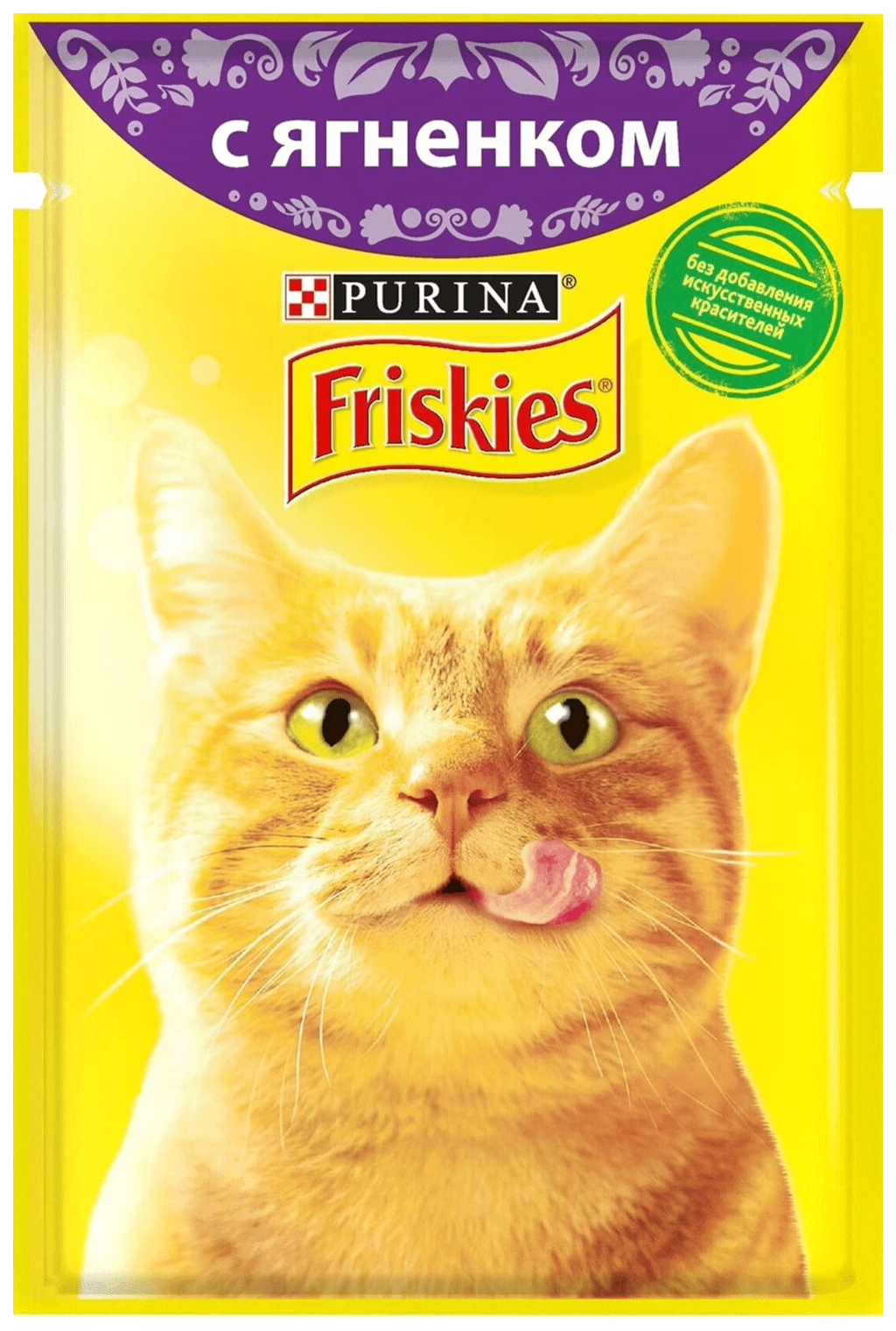 фото Влажный корм для кошек friskies с ягненком в подливе,повседневный, 85 г