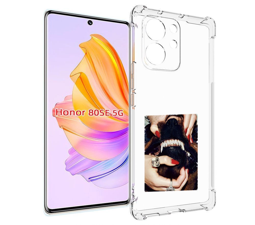 

Чехол MyPads маникюр для Honor 80 SE, Прозрачный, Tocco