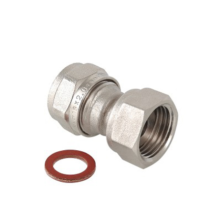 фото Муфта латунь valtec vtm.322.n.001604 в/р 1/2", dn16, серебристый