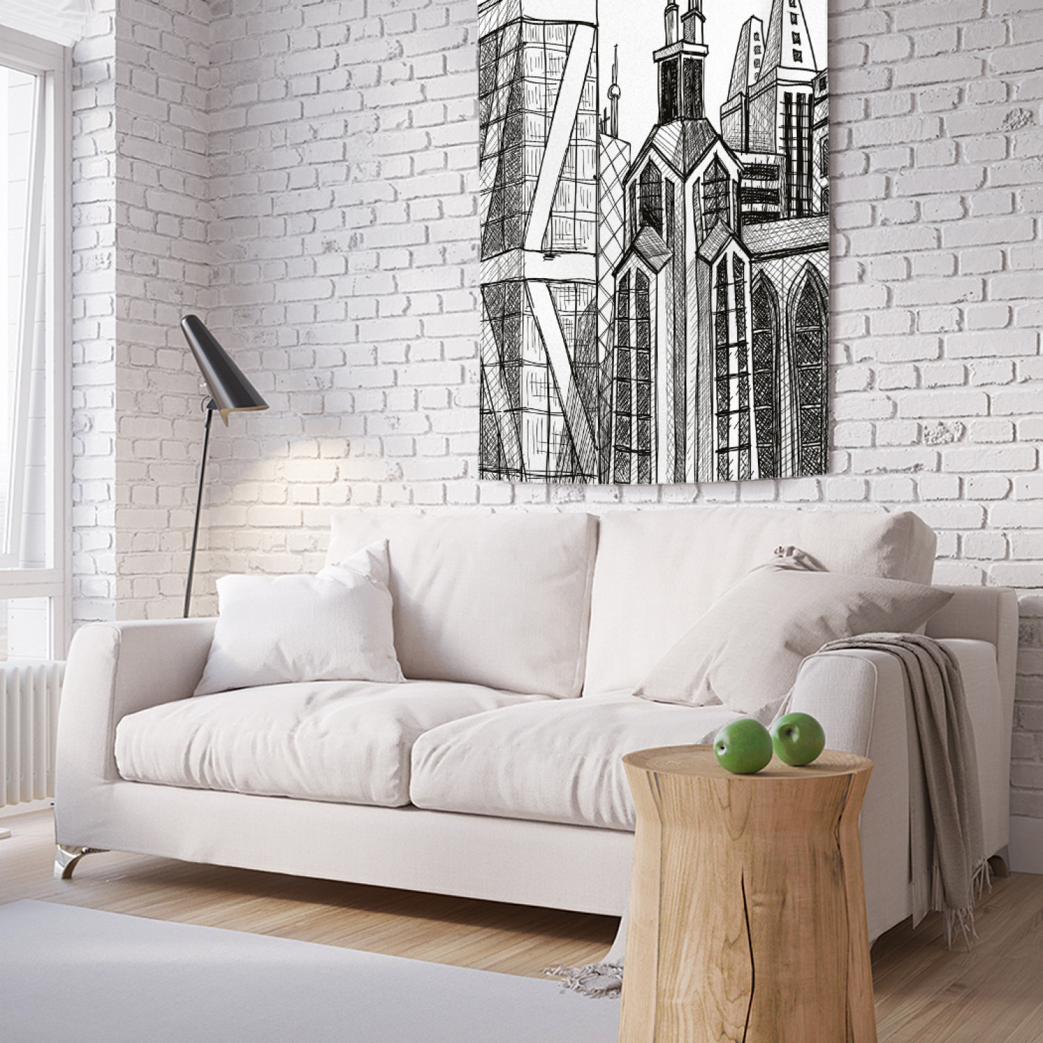 

Вертикальное фотопанно на стену JoyArty Эскиз башен 100x150 см, Эскиз башен