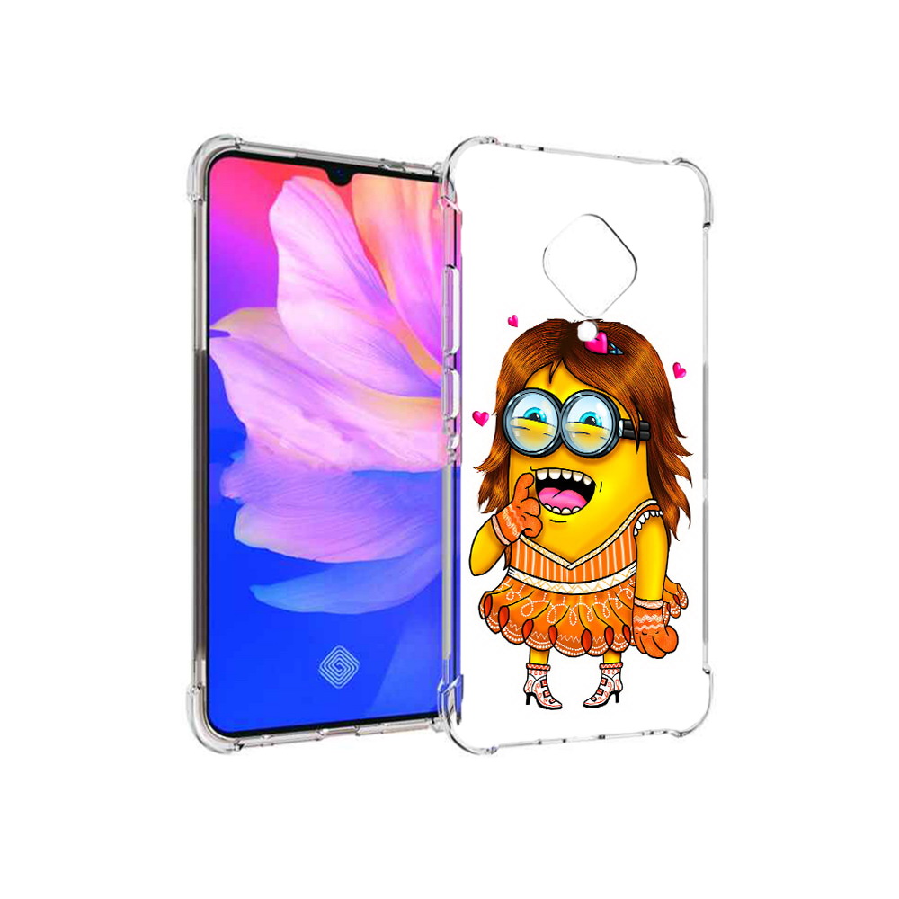 

Чехол MyPads Tocco для Vivo V17 Миньон девочка (PT147343.378.116), Прозрачный, Tocco