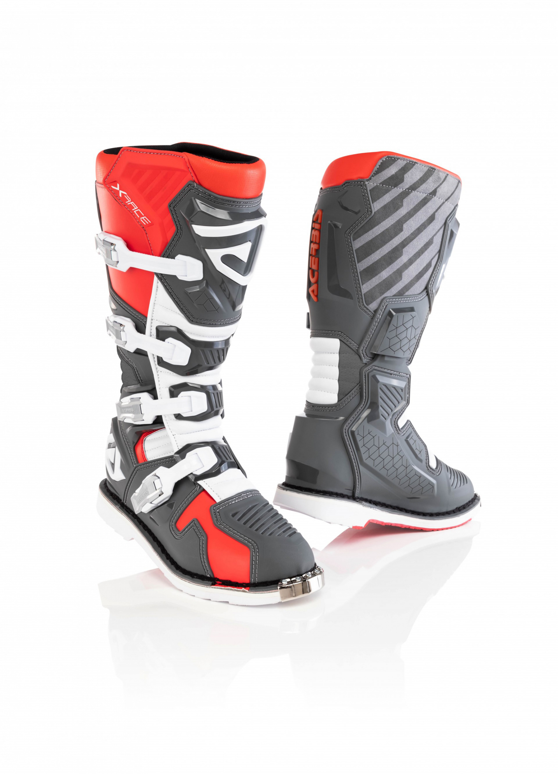 

Мотоботы кроссовые Acerbis X-RACE Red/Grey (р.44), Красный;серый, X-Race