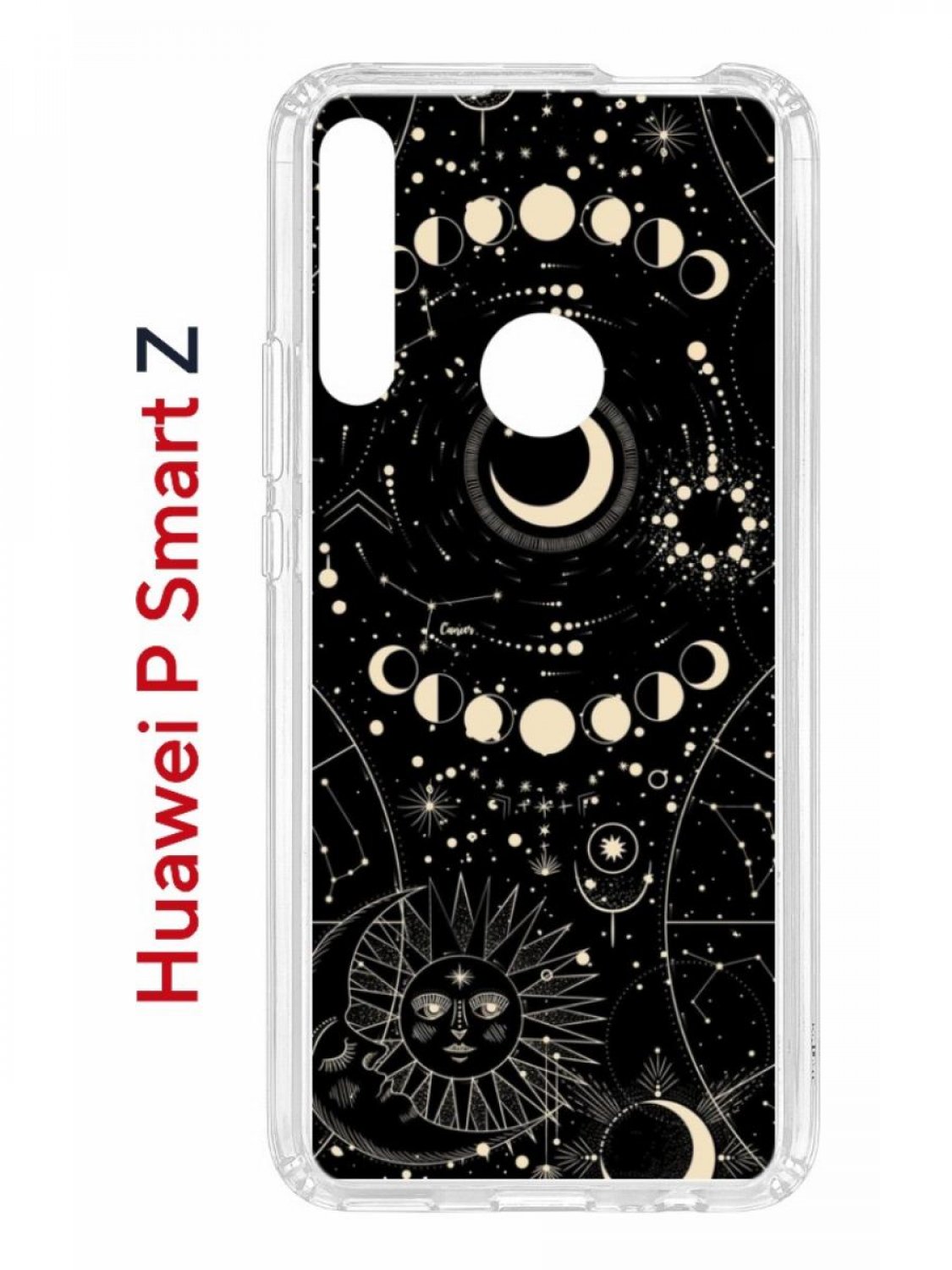 Чехол на Huawei P Smart Z с принтом Kruche Print Space, противоударный бампер