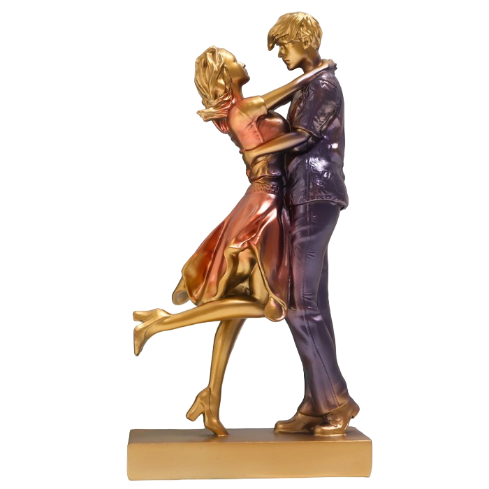 

Сувенир полистоун "Нежные объятия" розово-фиолетовый 7х14,5х28 см, Розовый;фиолетовый