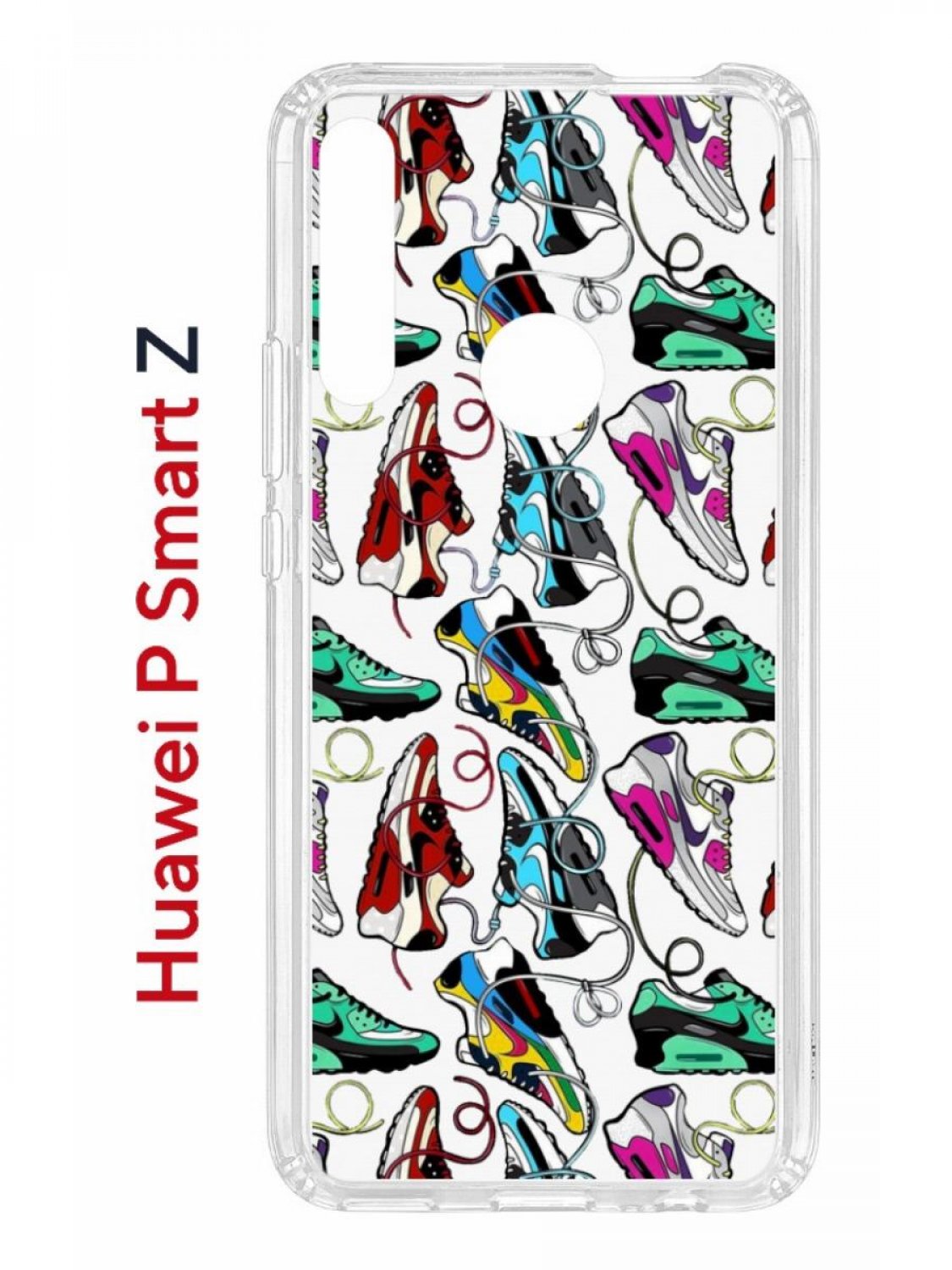 фото Чехол на huawei p smart z kruche print кроссы nike air max, противоударный бампер кruче