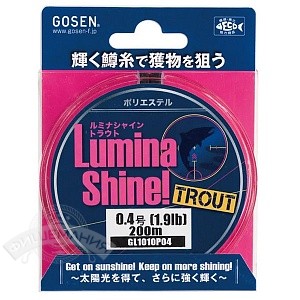 

Леска Gosen Polyester LS Trout 200м Pink (#0.5 (0,117mm) 1,13kg)