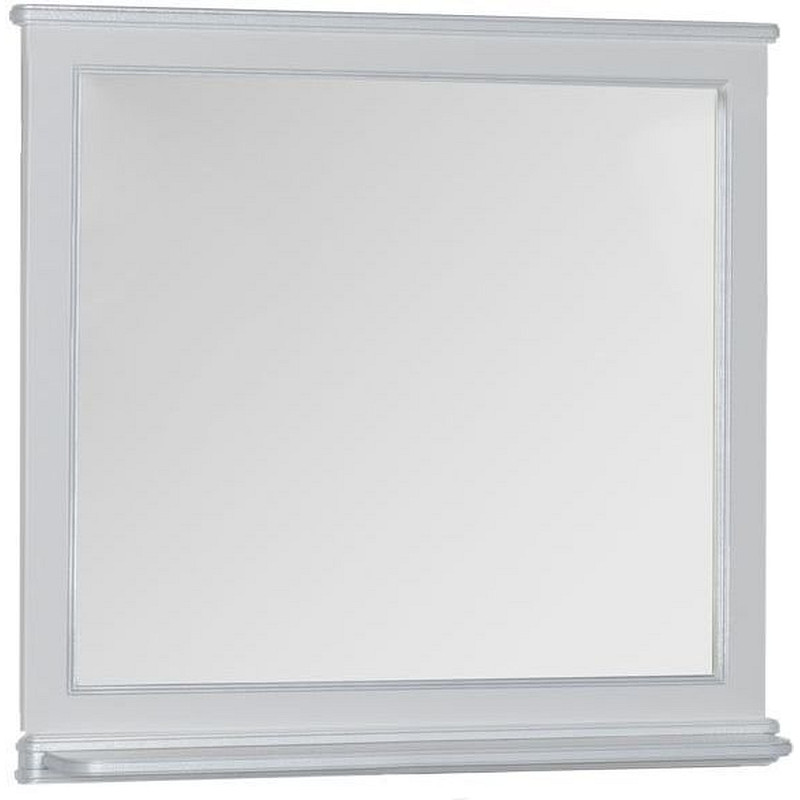 Зеркало Aquanet Валенса 110 белый краколет/серебро зеркало aquanet валенса 110 белое без светильников