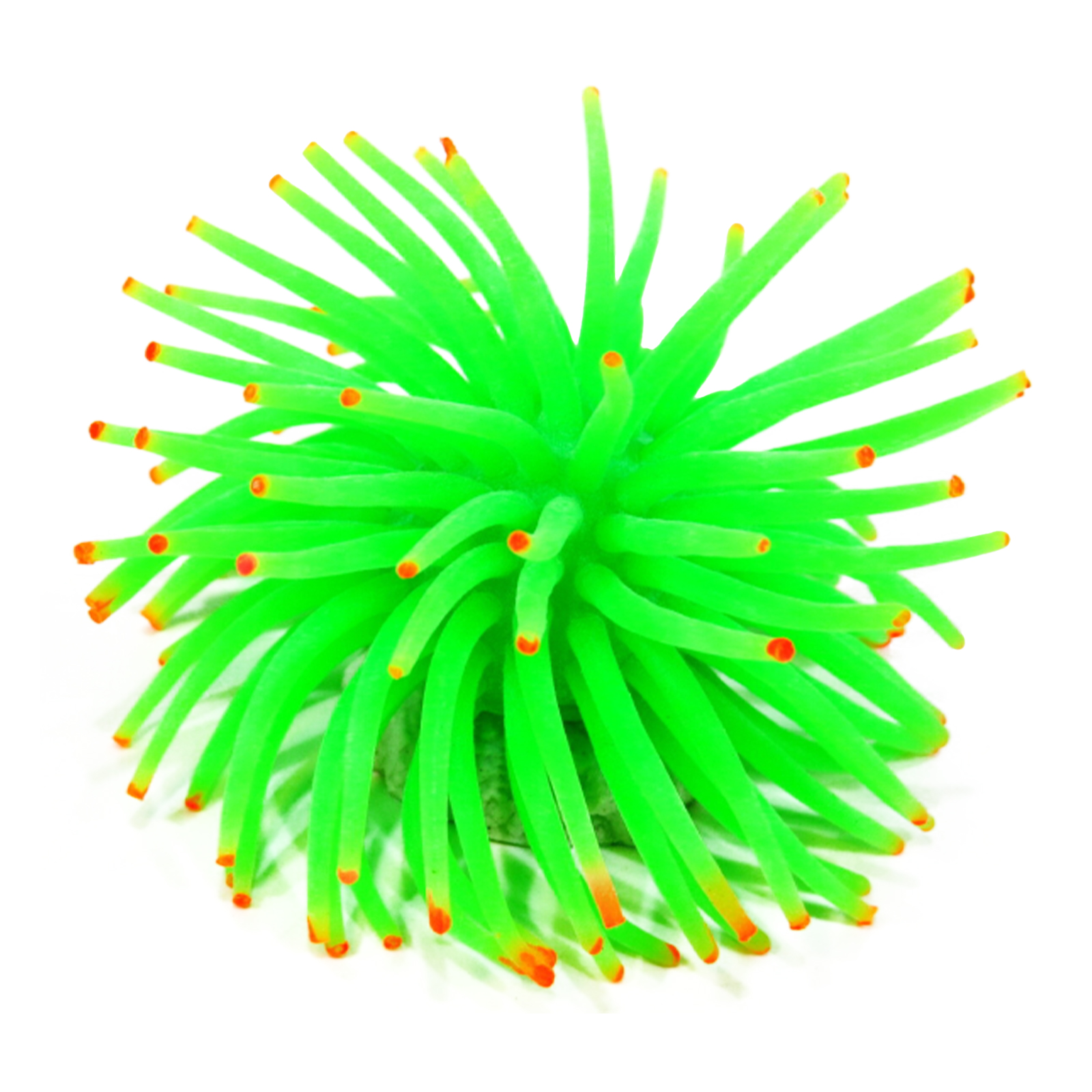 Декорация для аквариума EXOPRIMA Коралл, силикон, салатовая, 8х8х11см