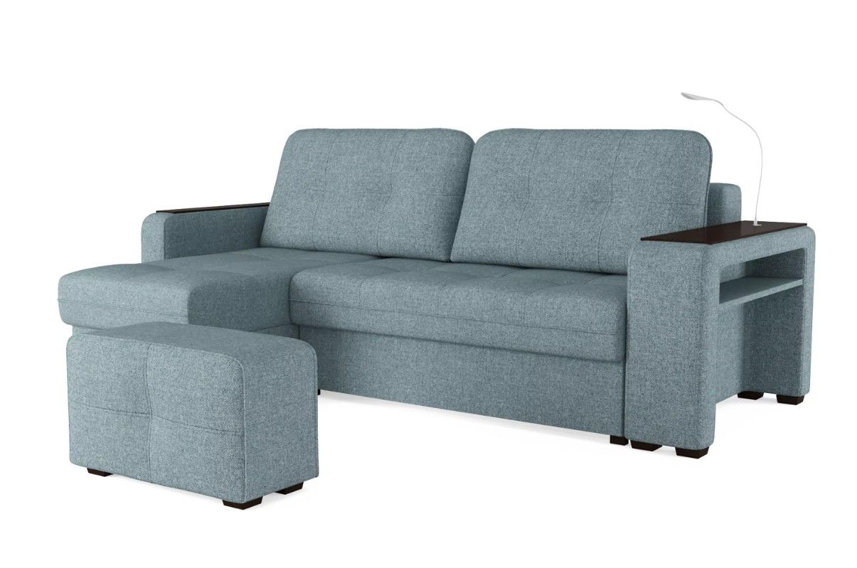 

Диван-кровать угловой Palad-mebel Smart 4 правый голубой, Smart 4