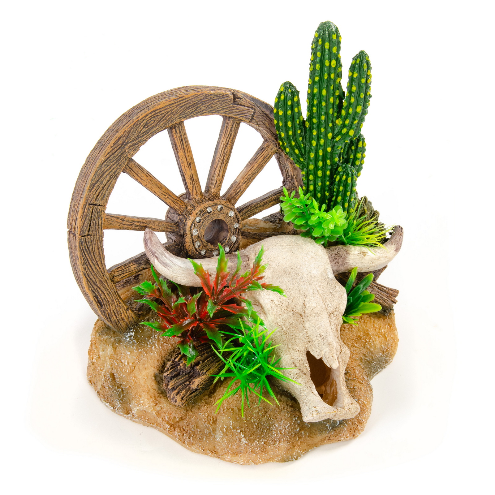 Декорация для аквариума EXOPRIMA Череп буйвола, 17.5х14х17.5 см