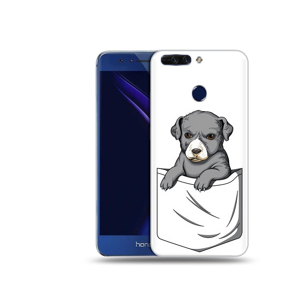 

Чехол MyPads Tocco для Honor 8 Pro собачка в кармане (PT66177.42.611), Tocco