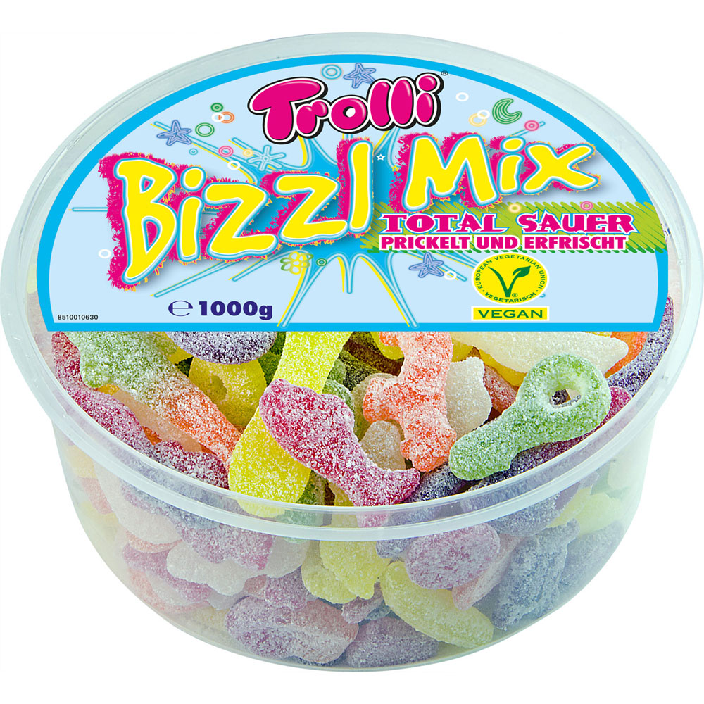 Мармелад Trolli Bizzl Mix Экстра кислый, 1 кг