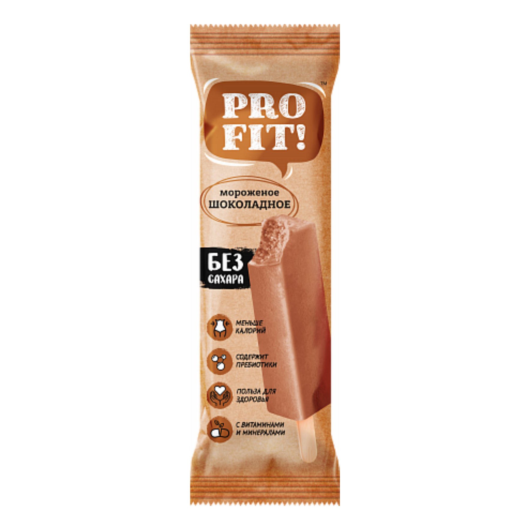 

Мороженое эскимо Pro Fit шоколадное без сахара бзмж 50 г