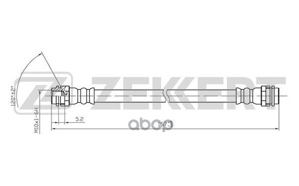 

ZEKKERT Шланг тормозной ZEKKERT bs9022