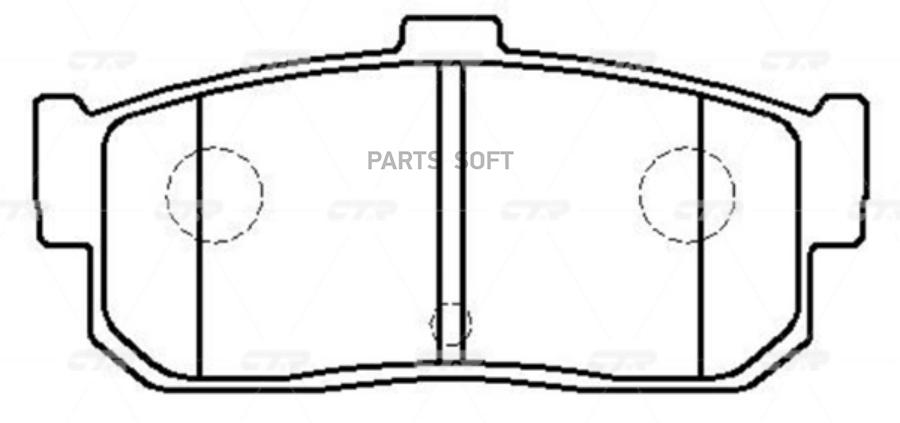 

Тормозные колодки Ctr GK0818