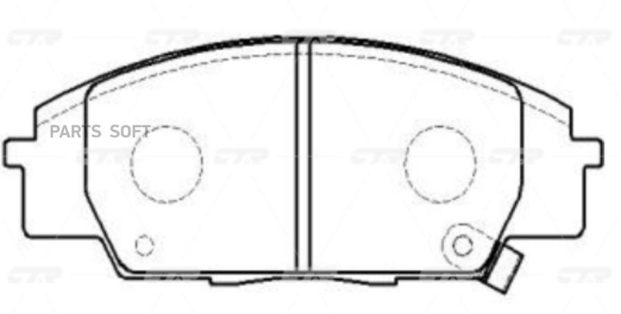 

Тормозные колодки Ctr GK0331
