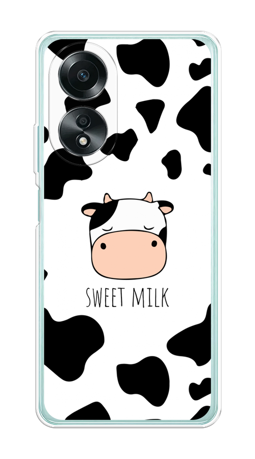 

Чехол на Oppo A58 4G "Sweet milk", Розовый;белый;черный, 2514950-1