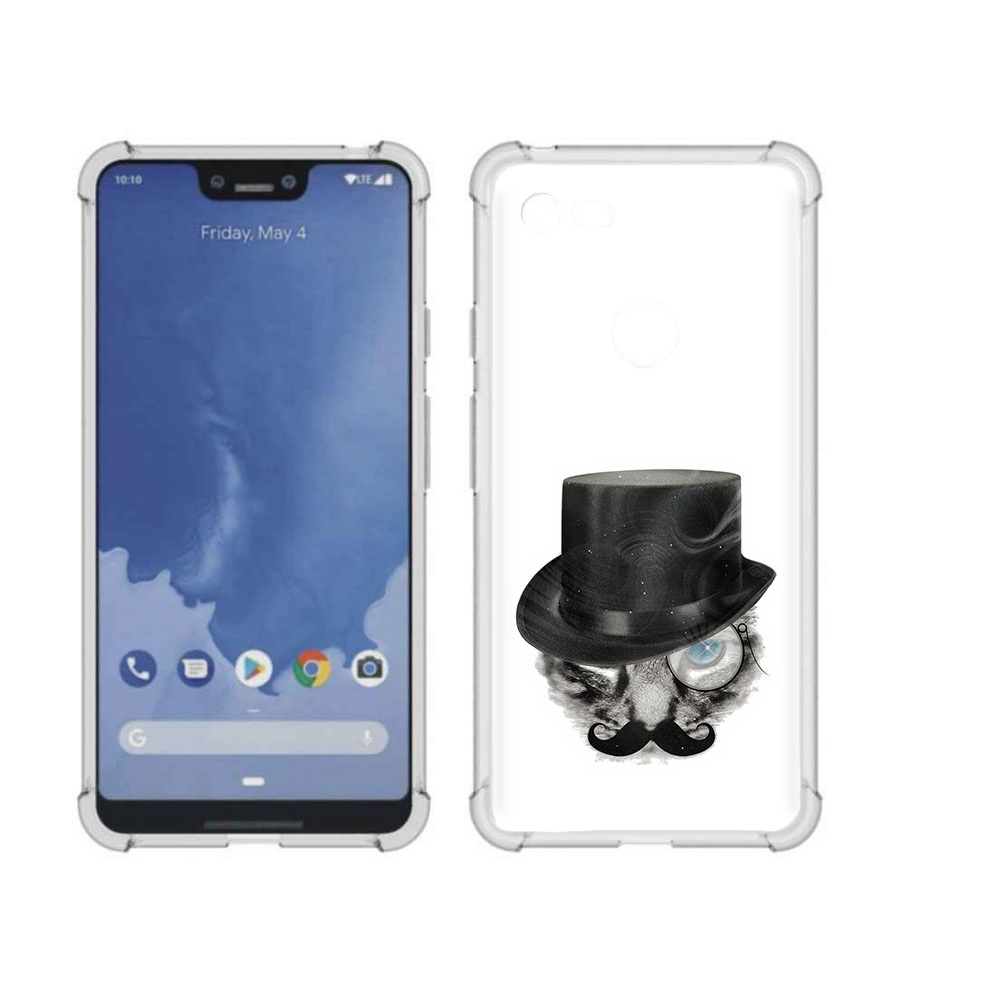 

Чехол MyPads Tocco для Google Pixel 3 XL интелегентный кот, Прозрачный, Tocco