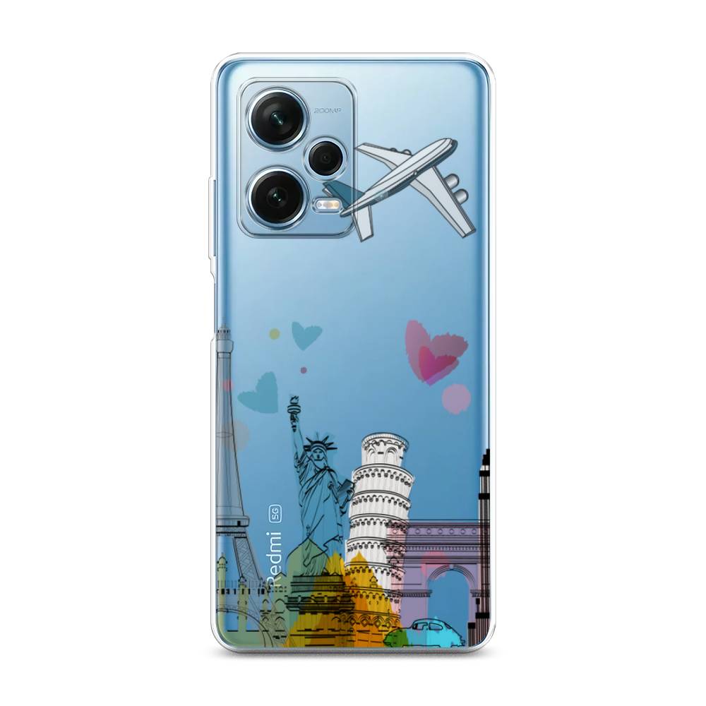 

Чехол Awog для Xiaomi Redmi Note 12 Pro Plus "Самолет путешествий", Желтый, 317150-10