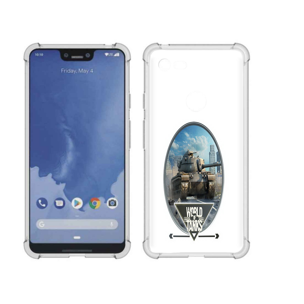 

Чехол MyPads Tocco для Google Pixel 3 XL игра с танками, Прозрачный, Tocco