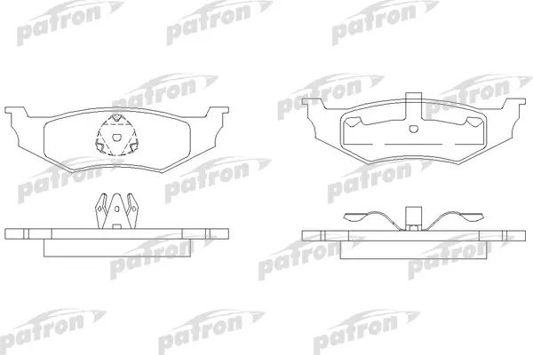 

Колодки тормозные дисковые задн CHRYSLER: 300 M 98-04, CIRRUS 94-00, NEON 9 PATRON PBP1099