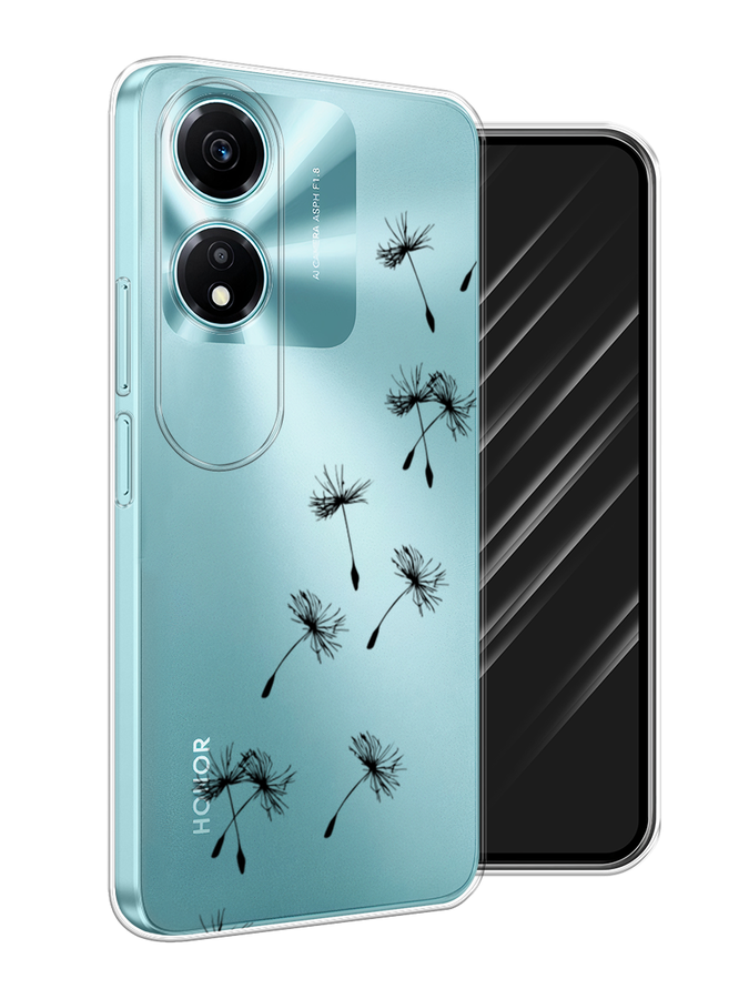 

Чехол Awog на Honor X5 Plus "Летящие одуванчики", Черный, 6121950-1