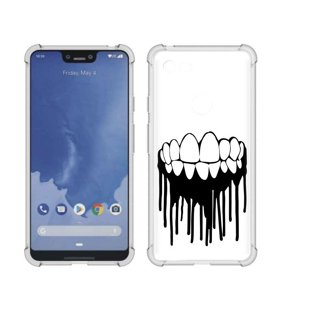 

Чехол MyPads Tocco для Google Pixel 3 XL зубы, Прозрачный, Tocco